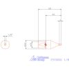 Garant Belső hatszög profil üregelő betét, col ⌀ d = 16 mm 1/8"