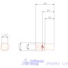 Garant Belső négyszög profil üregelő betét, col ⌀ d = 12 mm 1/2"