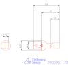 Garant Belső négyszög profil üregelő betét, col ⌀ d = 16 mm 1/2"