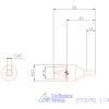 Garant Belső négyszög profil üregelő betét, col ⌀ d = 16 mm 1/4"
