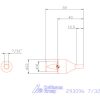 Garant Belső négyszög profil üregelő betét, col ⌀ d = 16 mm 7/32"