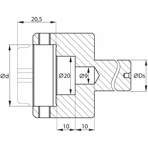 Garant Profil üregelő tartó ⌀ d = 32 mm 16 mm