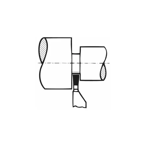 Holex Beszúró esztergakés Jobbos, hasonló, mint a DIN 4961 20 mm