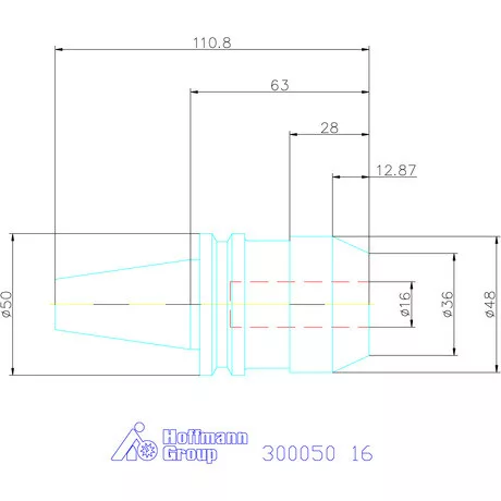 Holex Weldon befogó, Forma AD 16 mm