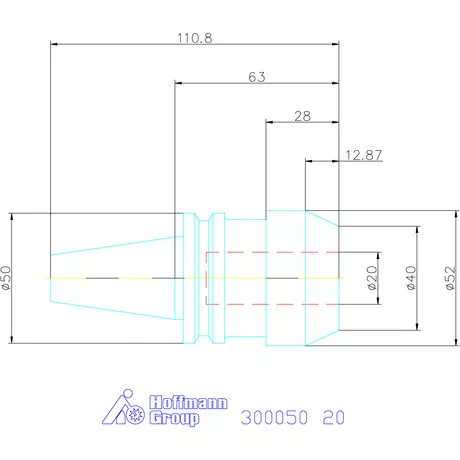 Holex Weldon befogó, Forma AD 20 mm
