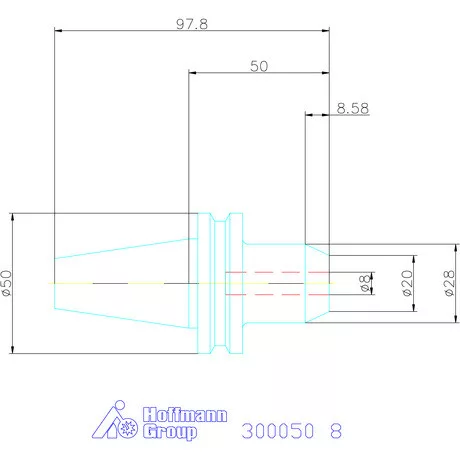 Holex Weldon befogó, Forma AD 8 mm