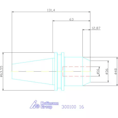 Garant Weldon befogó, Forma ADB 16 mm