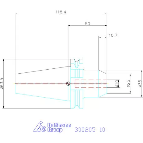 Holex Weldon befogó, Forma AD 10 mm