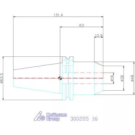 Holex Weldon befogó, Forma AD 16 mm
