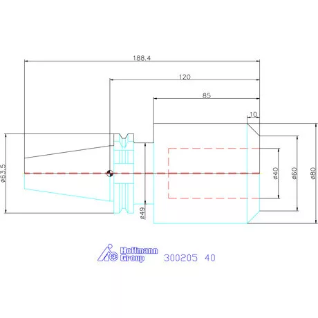 Holex Weldon befogó, Forma AD 40 mm