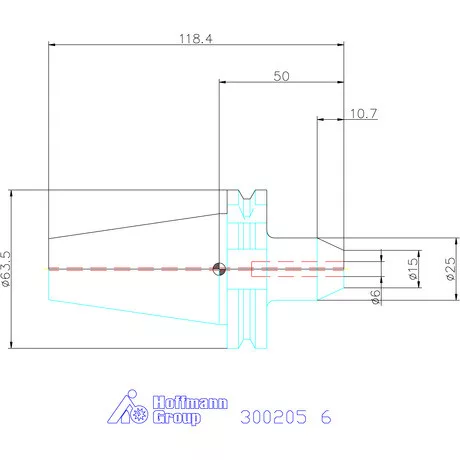 Holex Weldon befogó, Forma AD 6 mm