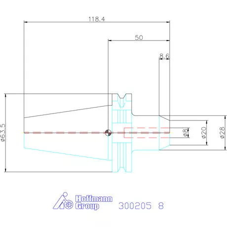 Holex Weldon befogó, Forma AD 8 mm
