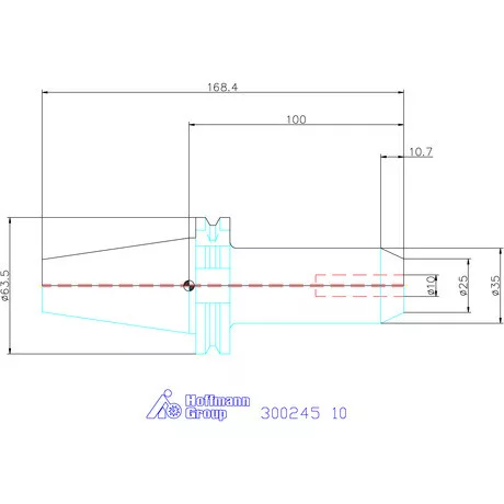 Holex Weldon befogó, Forma AD 10 mm