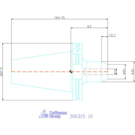Holex Weldon befogó, Forma AD 10 mm