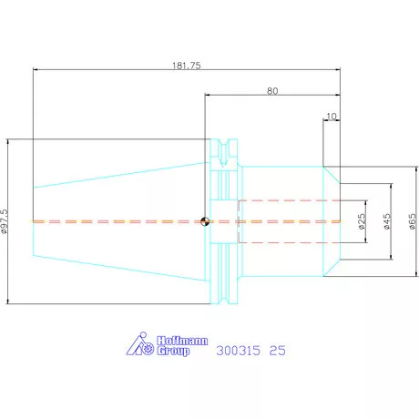 Holex Weldon befogó, Forma AD 25 mm