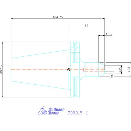 Holex Weldon befogó, Forma AD 6 mm
