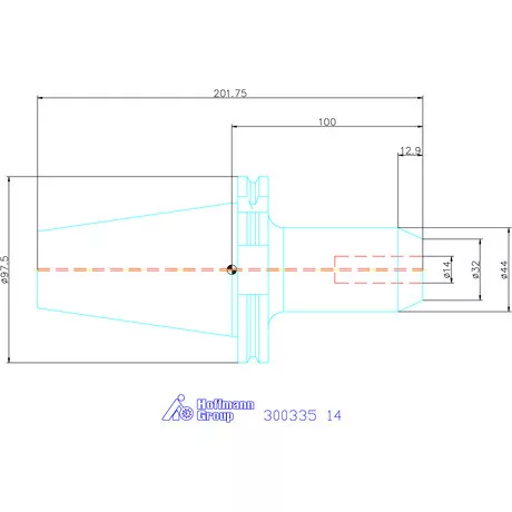 Holex Weldon befogó, Forma AD 14 mm