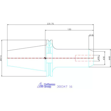 Holex Weldon befogó, Forma AD 16 mm