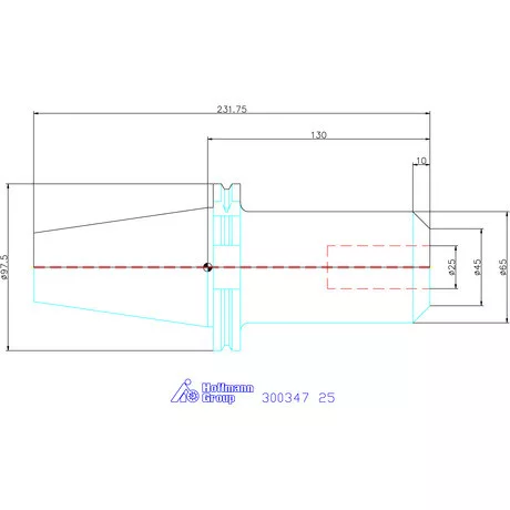 Holex Weldon befogó, Forma AD 25 mm