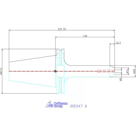 Holex Weldon befogó, Forma AD 6 mm