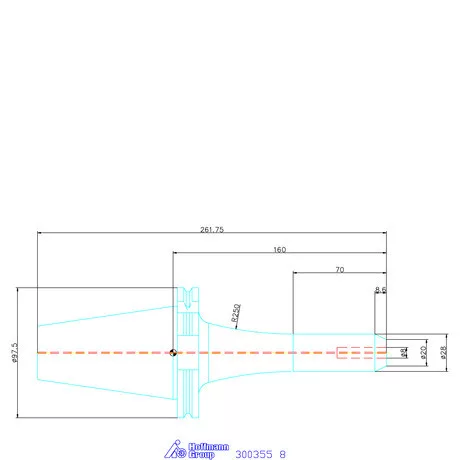 Holex Weldon befogó, Forma AD 8 mm