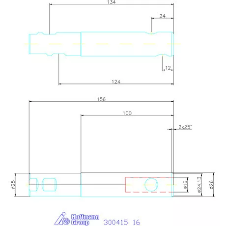 Garant Tartó Weldon szárakhoz, hengeres, karcsú 16 mm