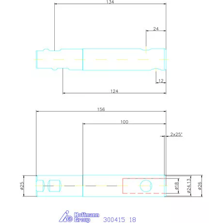 Garant Tartó Weldon szárakhoz, hengeres, karcsú 18 mm