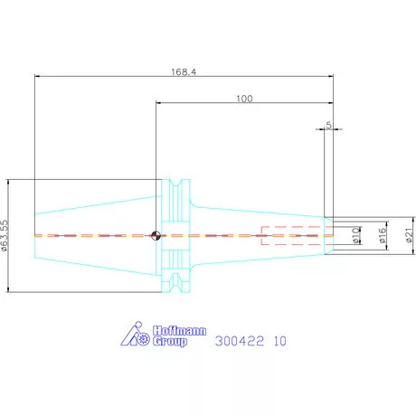 Garant Menesztőlapos befogó, kombi, karcsú Forma ADB 10 mm
