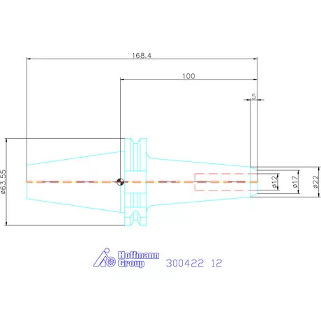 Garant Menesztőlapos befogó, kombi, karcsú Forma ADB 12 mm