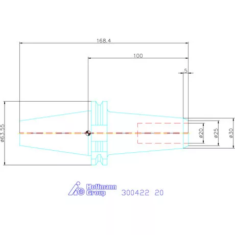 Garant Menesztőlapos befogó, kombi, karcsú Forma ADB 20 mm
