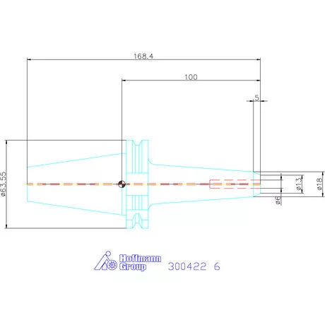 Garant Menesztőlapos befogó, kombi, karcsú Forma ADB 6 mm