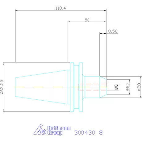 Garant Whistle-Notch befogó Forma ADB 8 mm