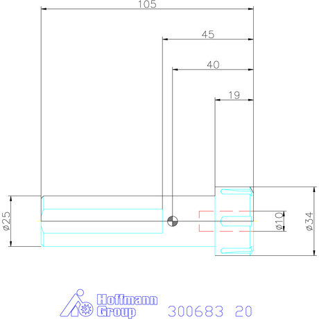 Holex ER szorítópatron tartó hengeres 20