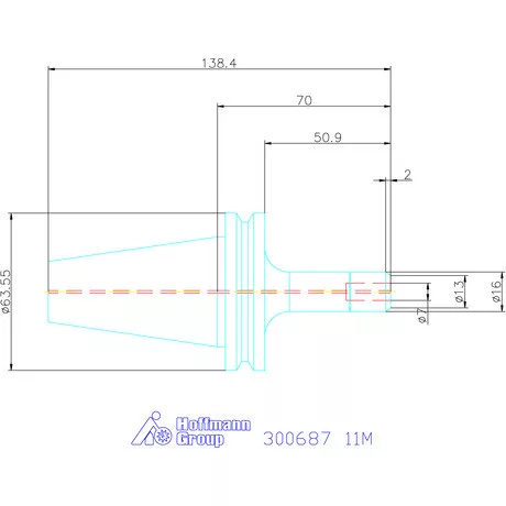 Fahrion Precíziós ER szorítópatronos befogó CENTRO P 11M