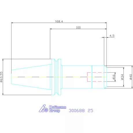 Fahrion Precíziós ER szorítópatronos befogó CENTRO P 25