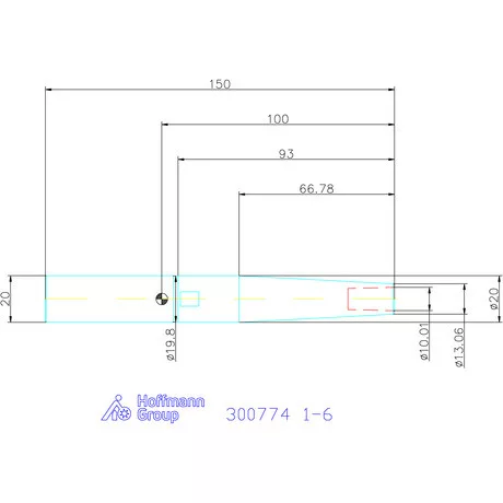 Micro precíziós szerszámbefogó-hosszabbító hengeres szárral  1-6 mm