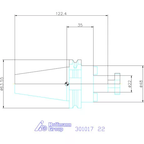 Holex Marófej befogó Forma ADB 22 mm
