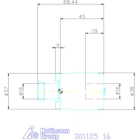 Holex Marófej hosszabbító Rövid 16 mm