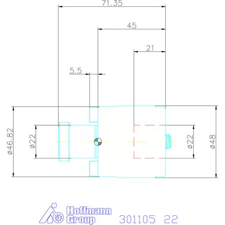 Holex Marófej hosszabbító Rövid 22 mm