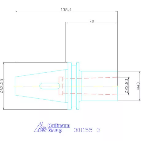 Garant Szűkítőpersely MK-szárhoz kiütőlappal, Forma AD 3