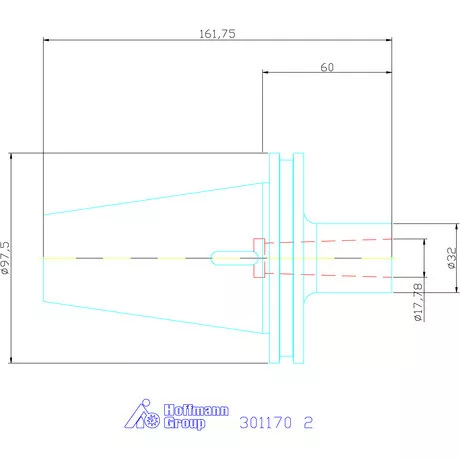 Garant Szűkítőpersely MK-szárhoz kiütőlappal, Forma AD 2