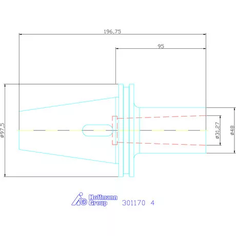 Garant Szűkítőpersely MK-szárhoz kiütőlappal, Forma AD 4