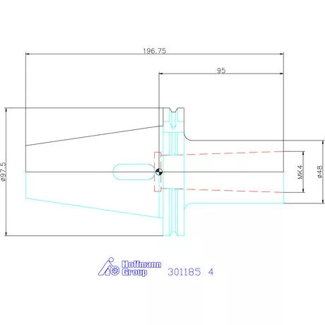 Holex Szűkítőpersely MK-szárhoz kiütőlappal, Forma AD 4