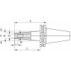Szerszámbefogó becsavarozható maróhoz menettel  M10X150