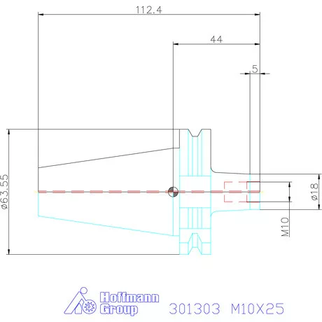 Garant Szerszámbefogó becsavarozható maróhoz menettel M10X25