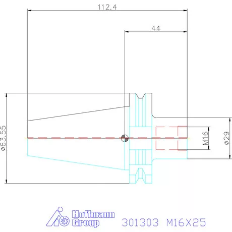 Garant Szerszámbefogó becsavarozható maróhoz menettel M16X25