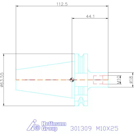 Garant Szerszámbefogó becsavarozható maróhoz menettel M10X25