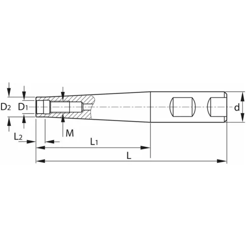 Holex Weldon befogó becsavarozható maróhoz belső hűtéssel M12X40