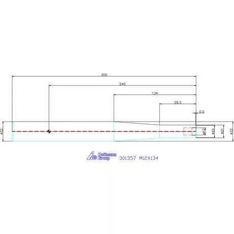 Holex Hengeres befogó becsavarozható maróhoz M12X134