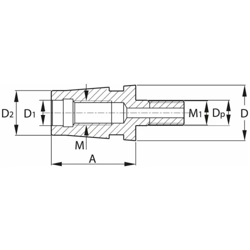 Holex Szűkítő becsavarozható maróhoz M5/M8